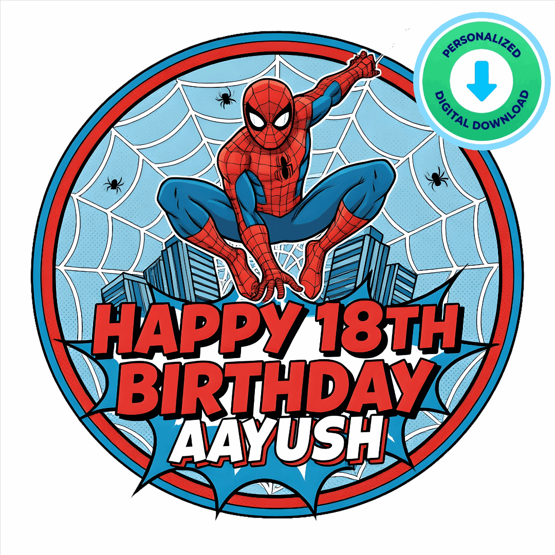 Personalized Happy 18th Birthday Image