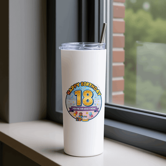Happy 18th Birthday Tumbler Bottle