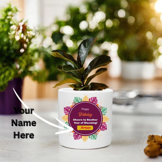 Personalized Birthday Custom Name Pot