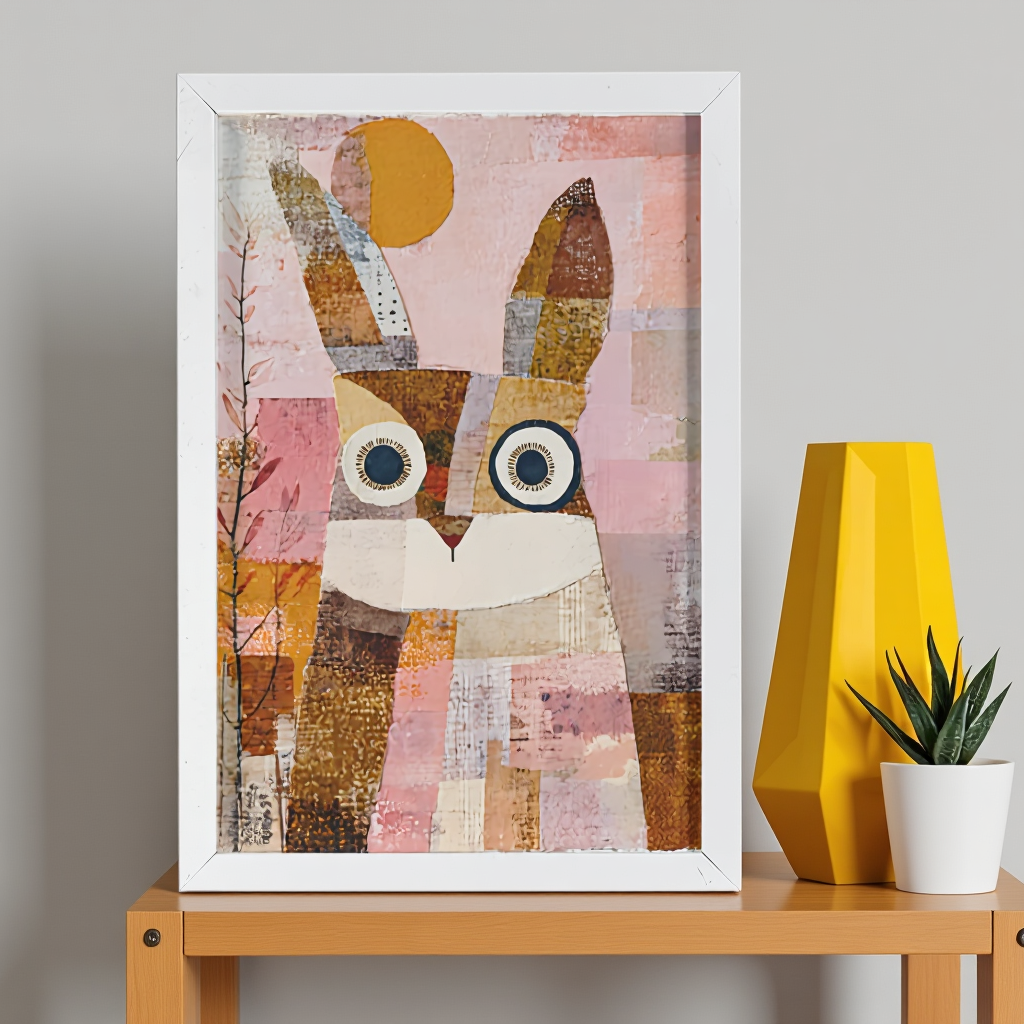 Boho Collage Framed Poster