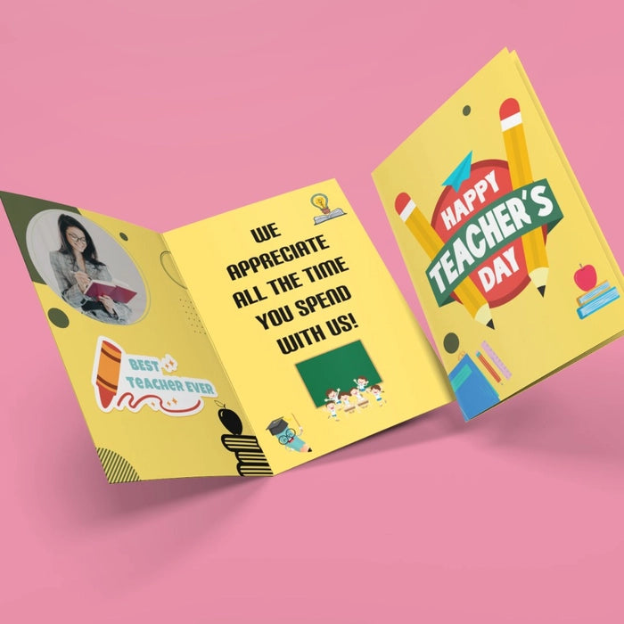 Custom Happy Teacher Day Card