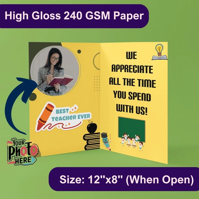 Custom Happy Teacher Day Card