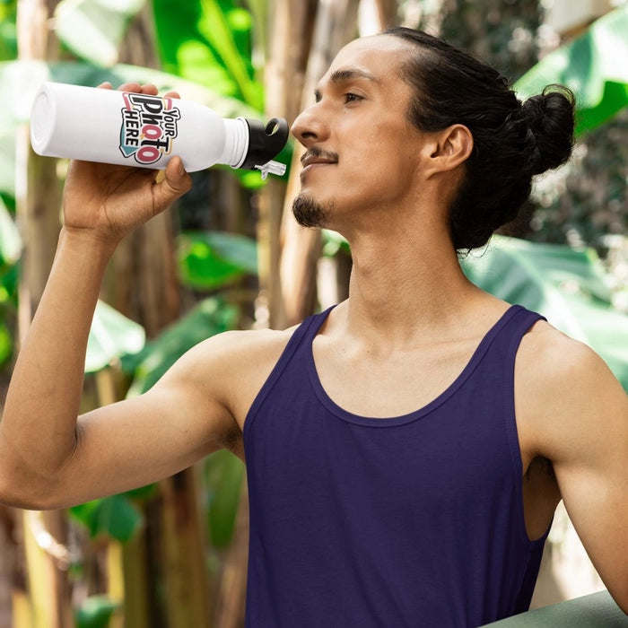 Personalized Insulated Sipper Bottle with Straw