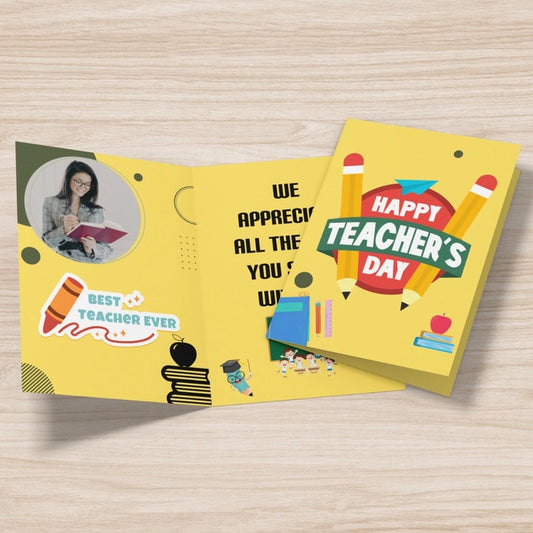 Custom Happy Teacher Day Card