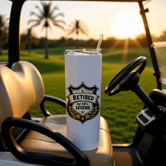 Retired But Legend Tumbler Bottle
