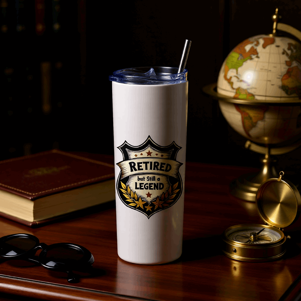 Retired But Legend Tumbler Bottle