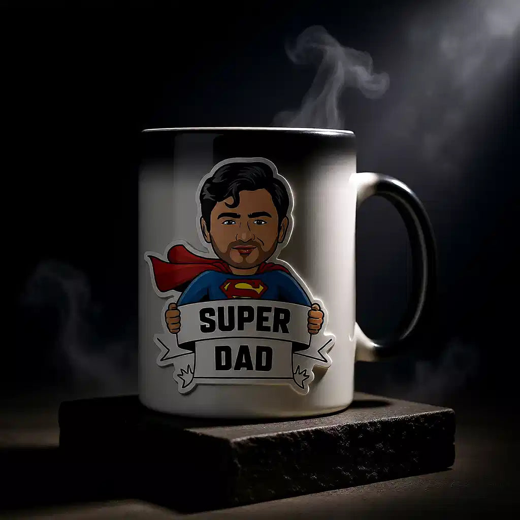 Super Dad Black Magic Mug