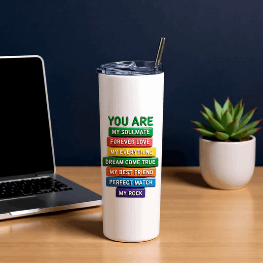 Soulmate Skinny Tumbler Bottle