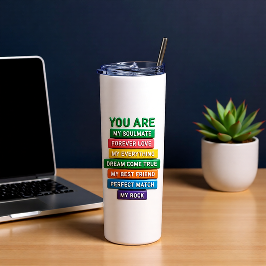 Soulmate Skinny Tumbler Bottle