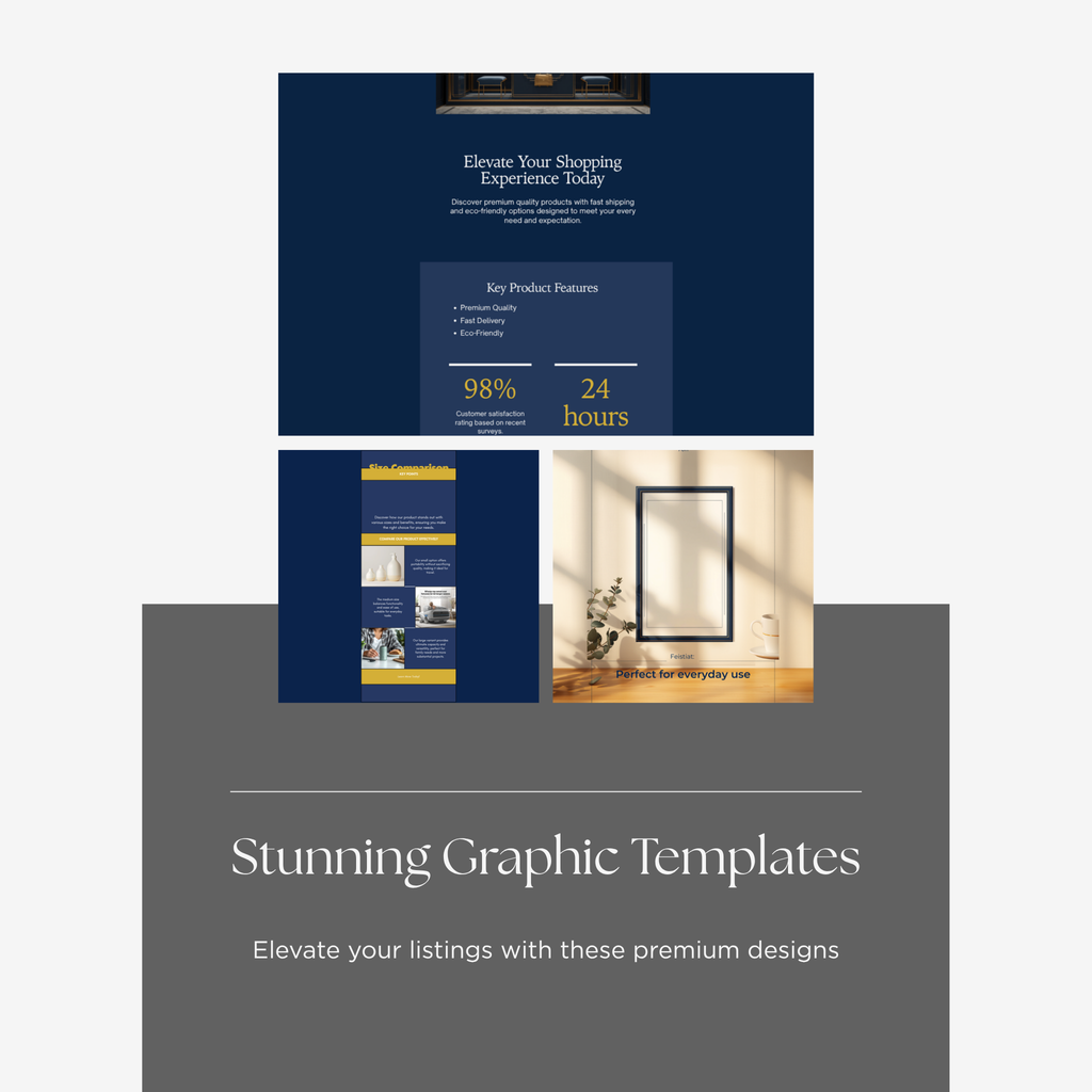Amazon Etsy Listing Graphics Kit — gallery arrangement preview
