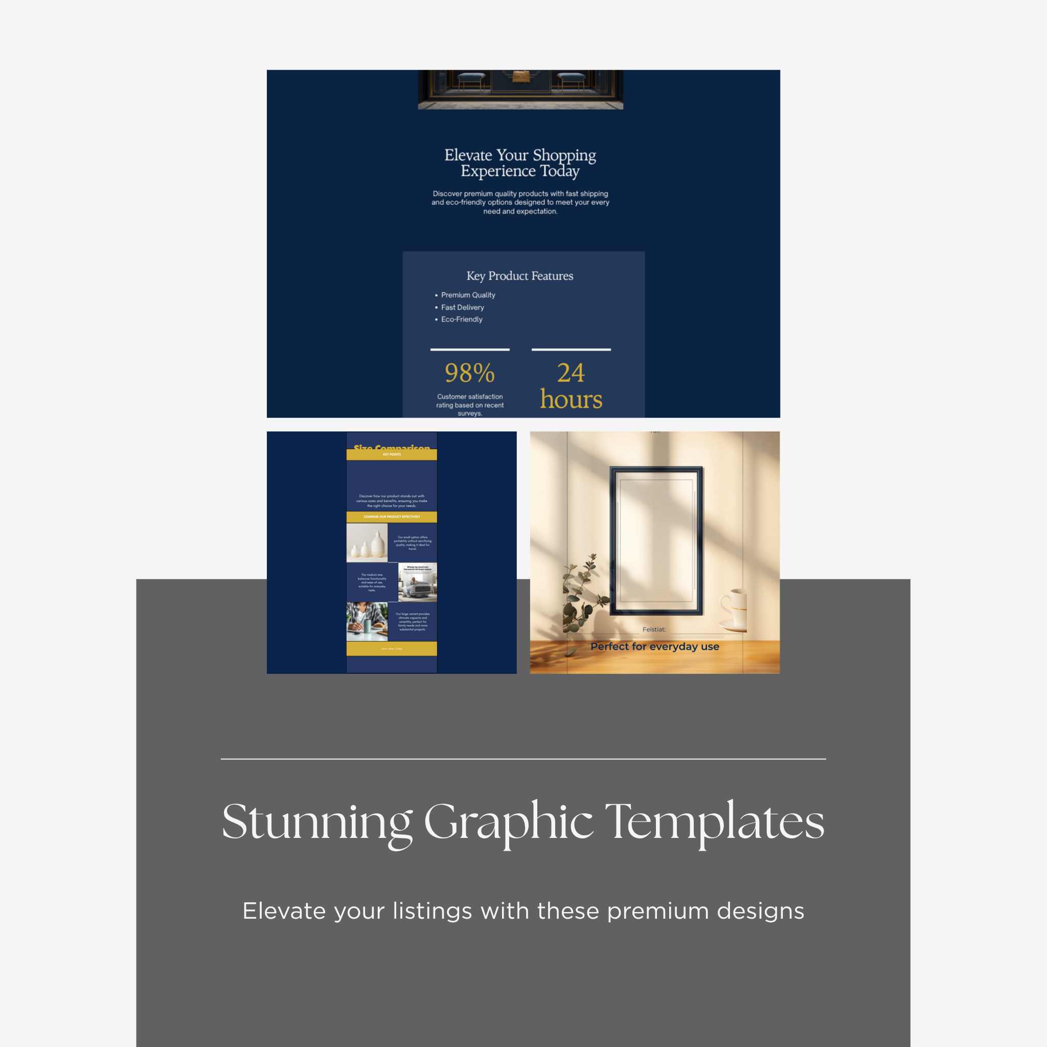 Amazon Etsy Listing Graphics Kit — gallery arrangement preview