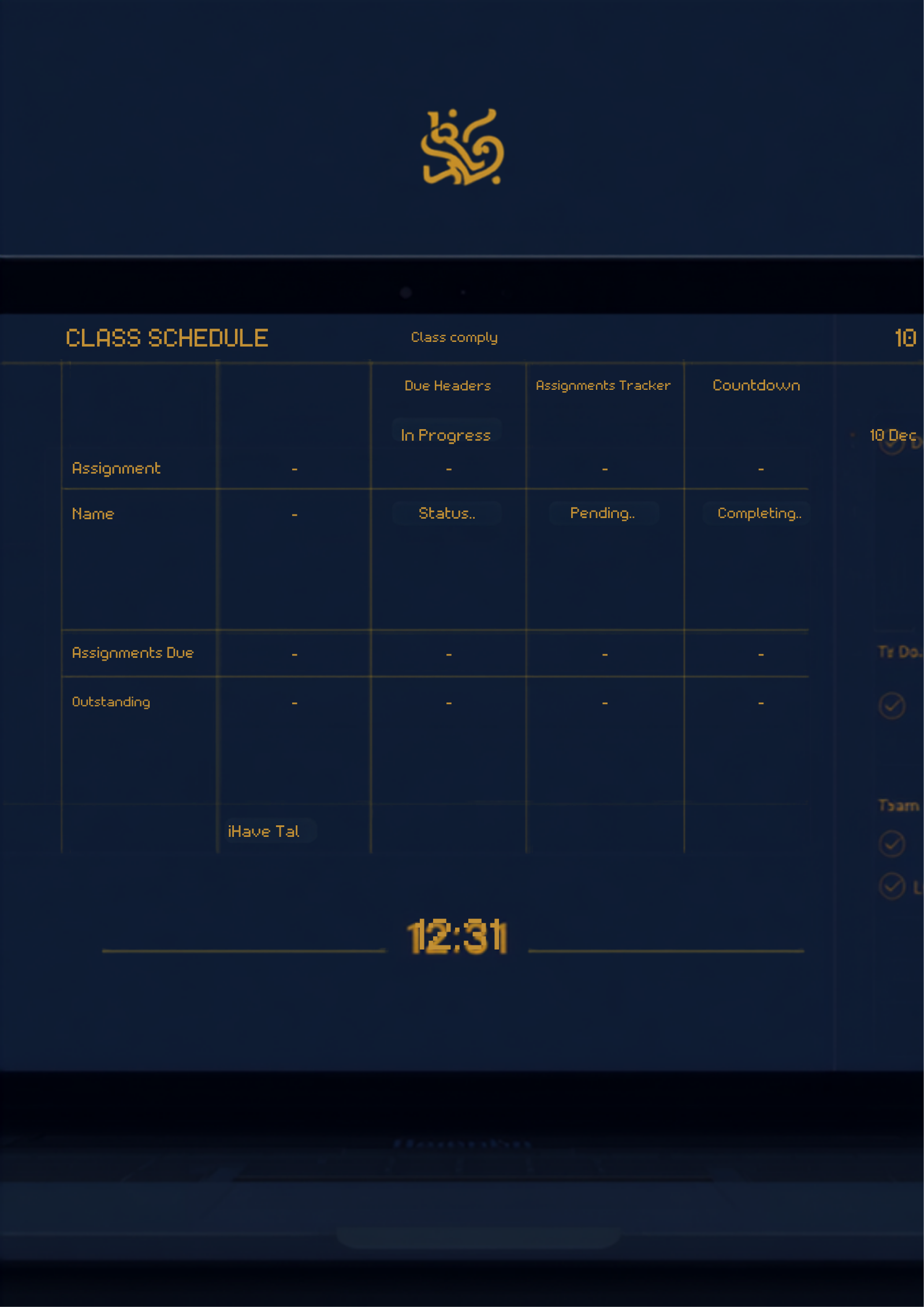 Notion Student Planner preview