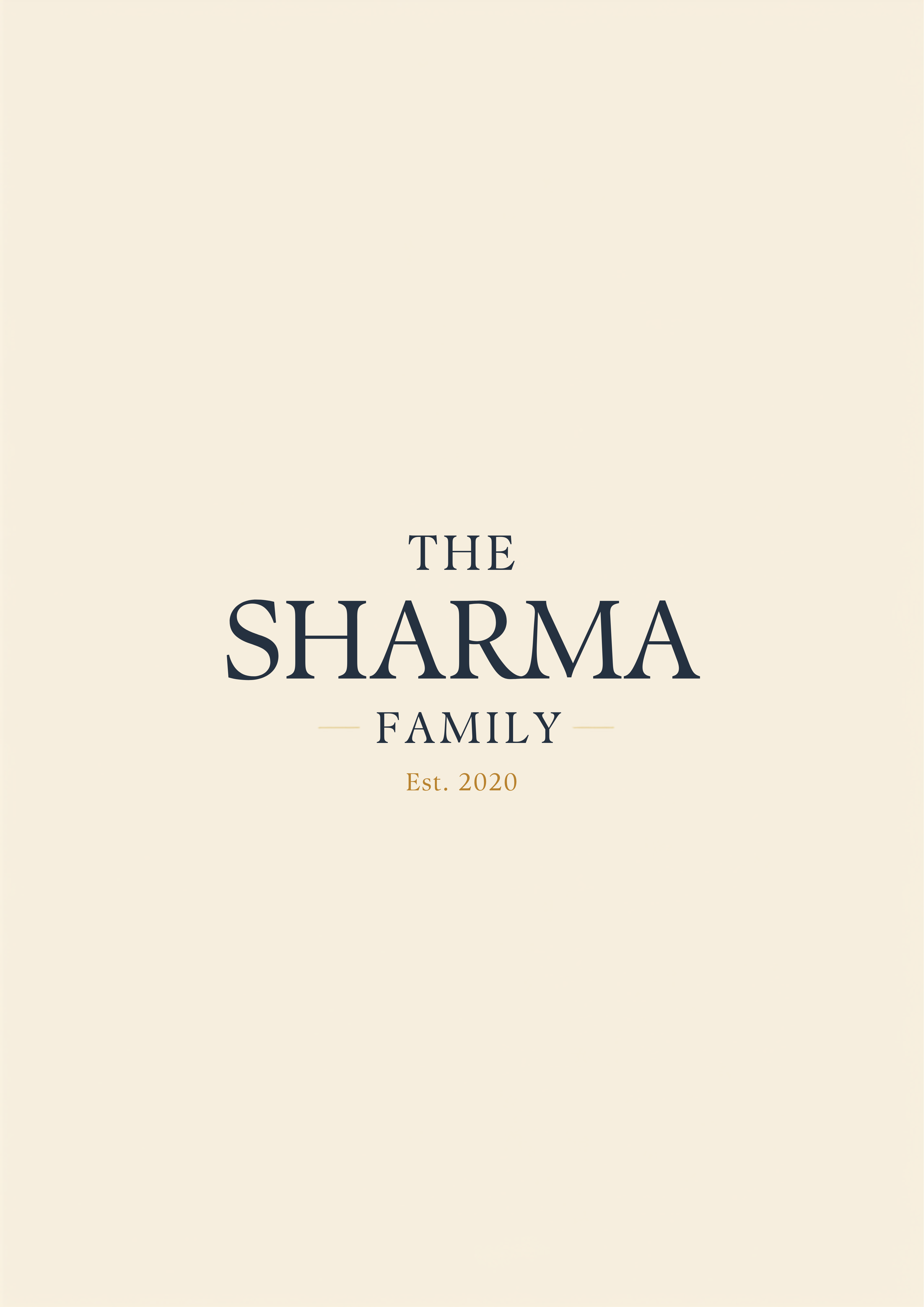 Personalized Family Name Sign — sample preview