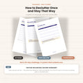 How to Declutter Once and Stay That Way | 5-Stage System with 7 Printable Worksheets | Instant Download PDF