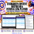 Evergreen content refresh and internal link planner with actual URL inventory, link review and quickstart previews.