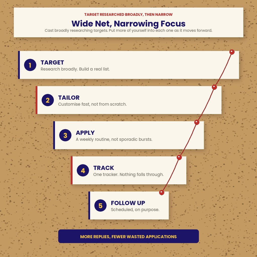 How to Stop Applying Into the Void | 5-Stage Job Search System with 7 Printable Worksheets | Instant Download PDF