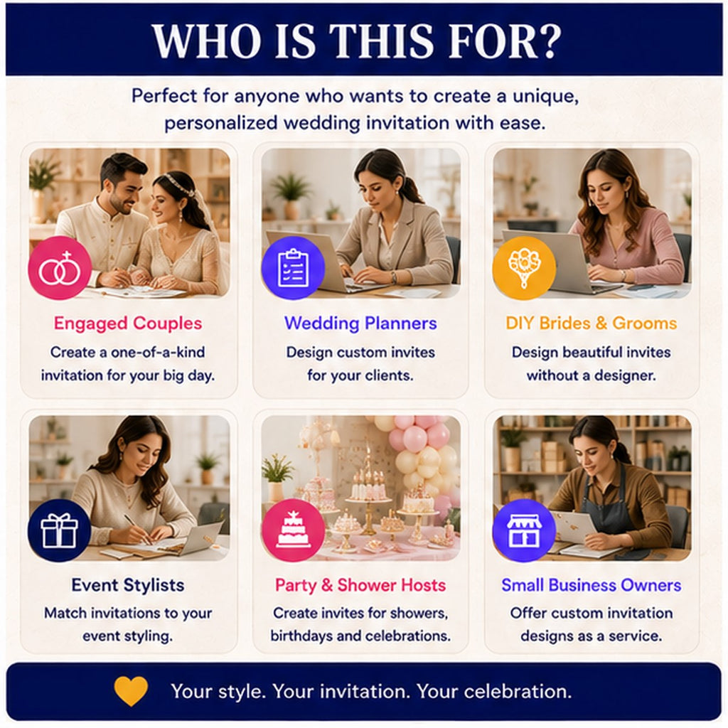 How to Design Your Own Wedding Invitation — AI Prompts, Fonts &amp; Canva Guide | Instant Download PDF