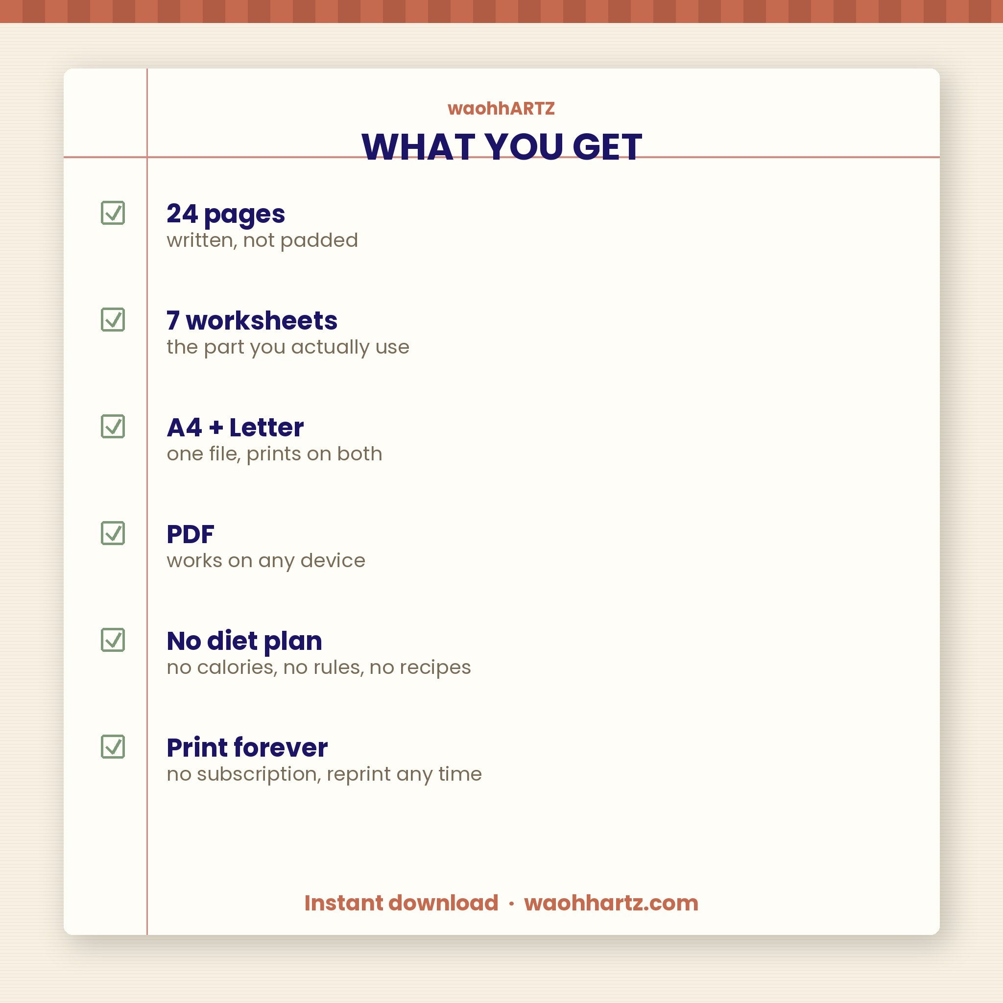 How to Stop Wondering What's for Dinner | Meal Planning System with 7 Printable Worksheets | Instant Download PDF