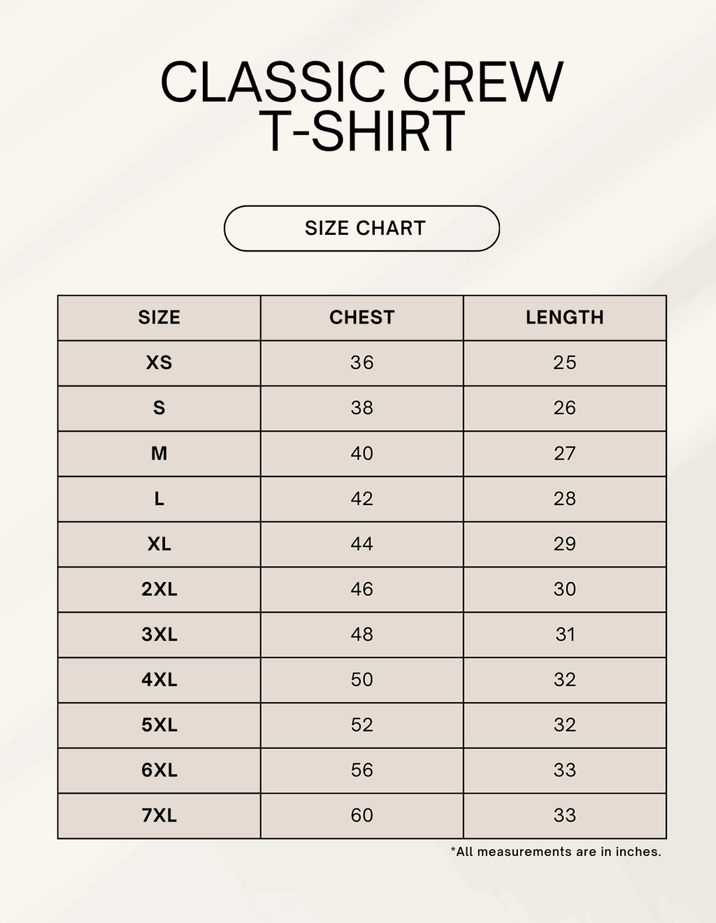 Color_Size Chart
