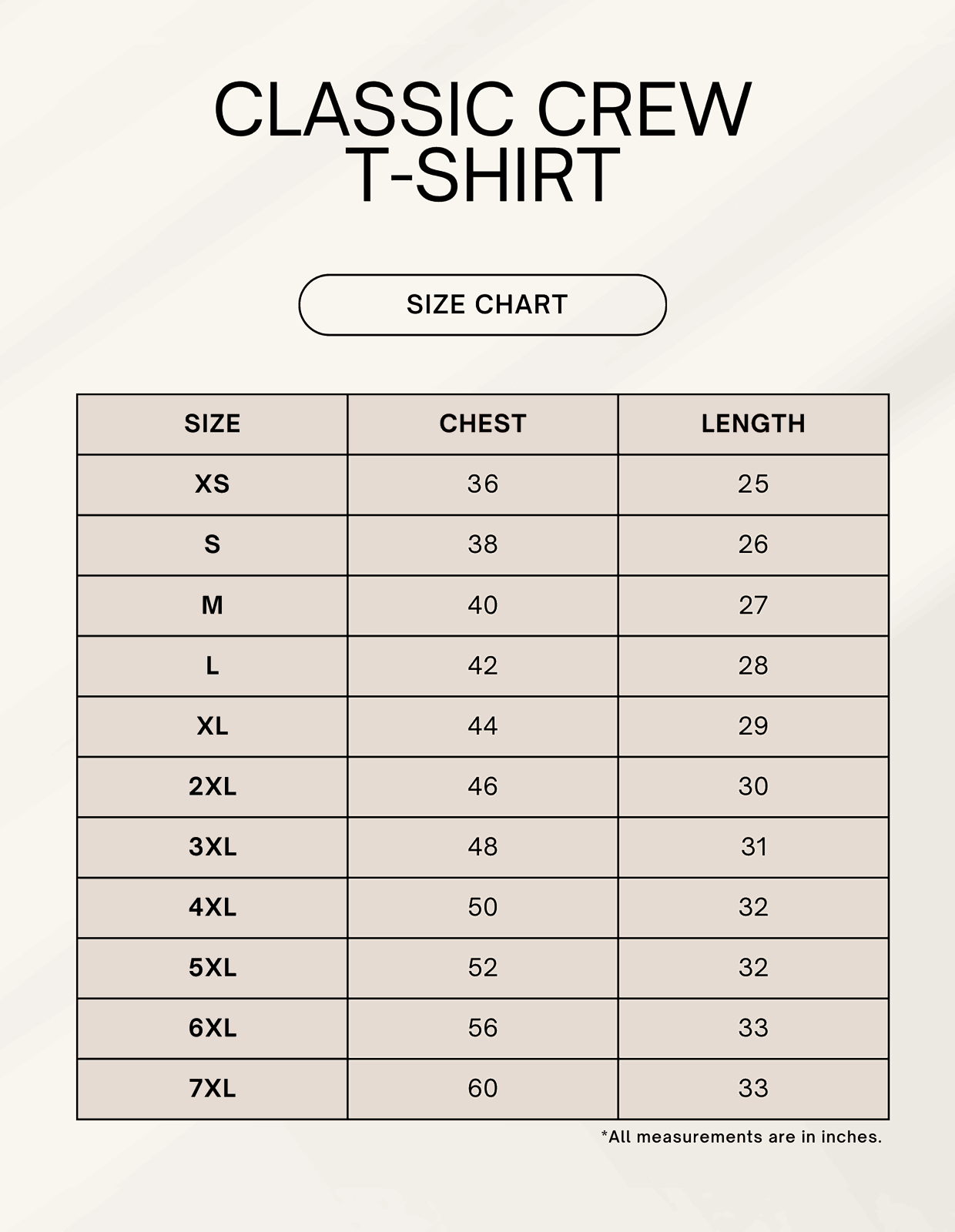 Color_Size Chart