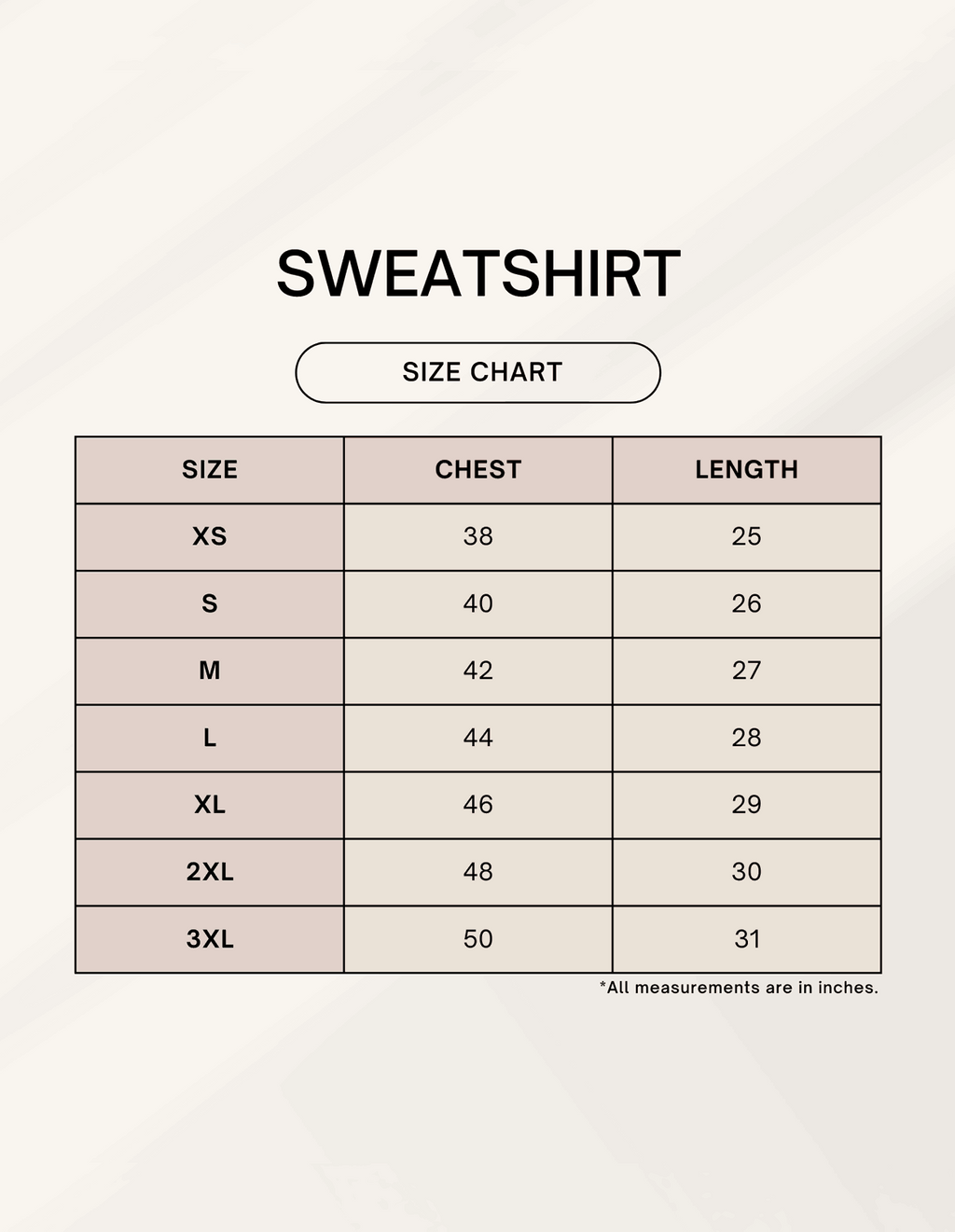 Color_Size Chart