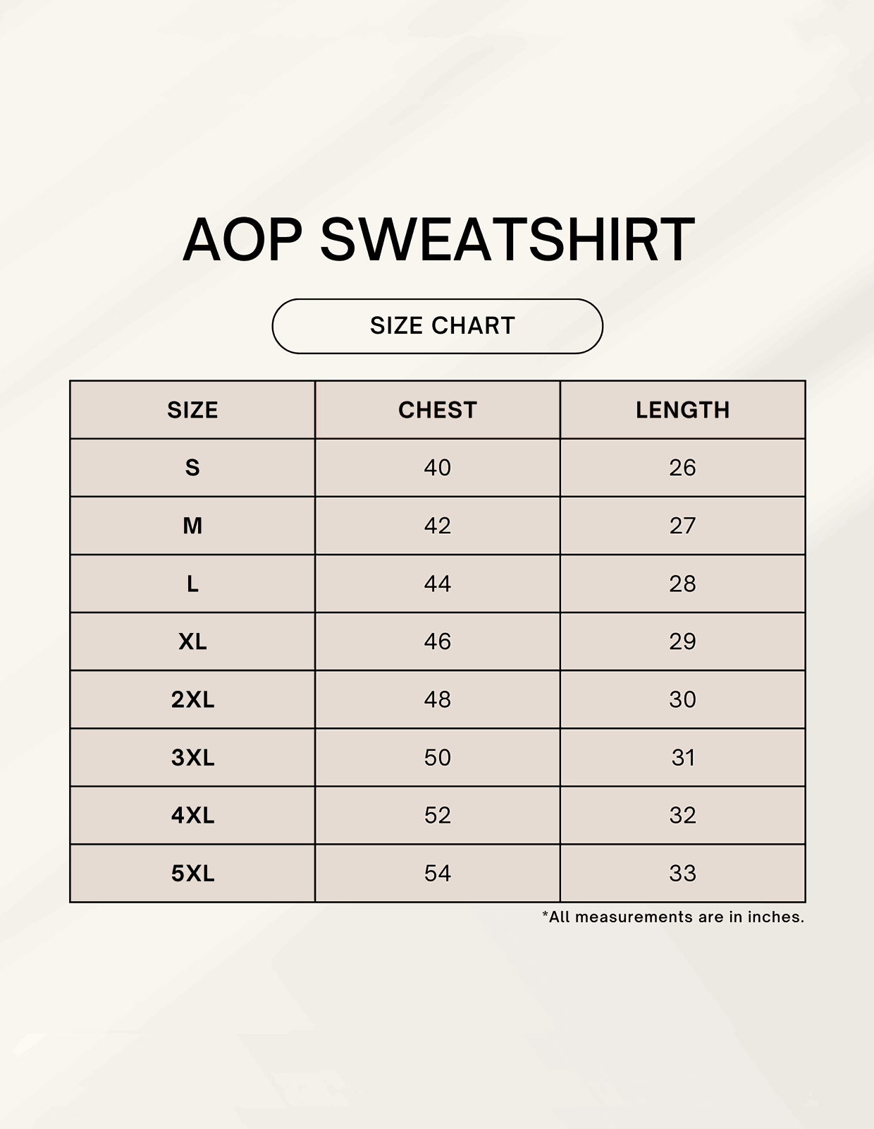 Color_Size Chart