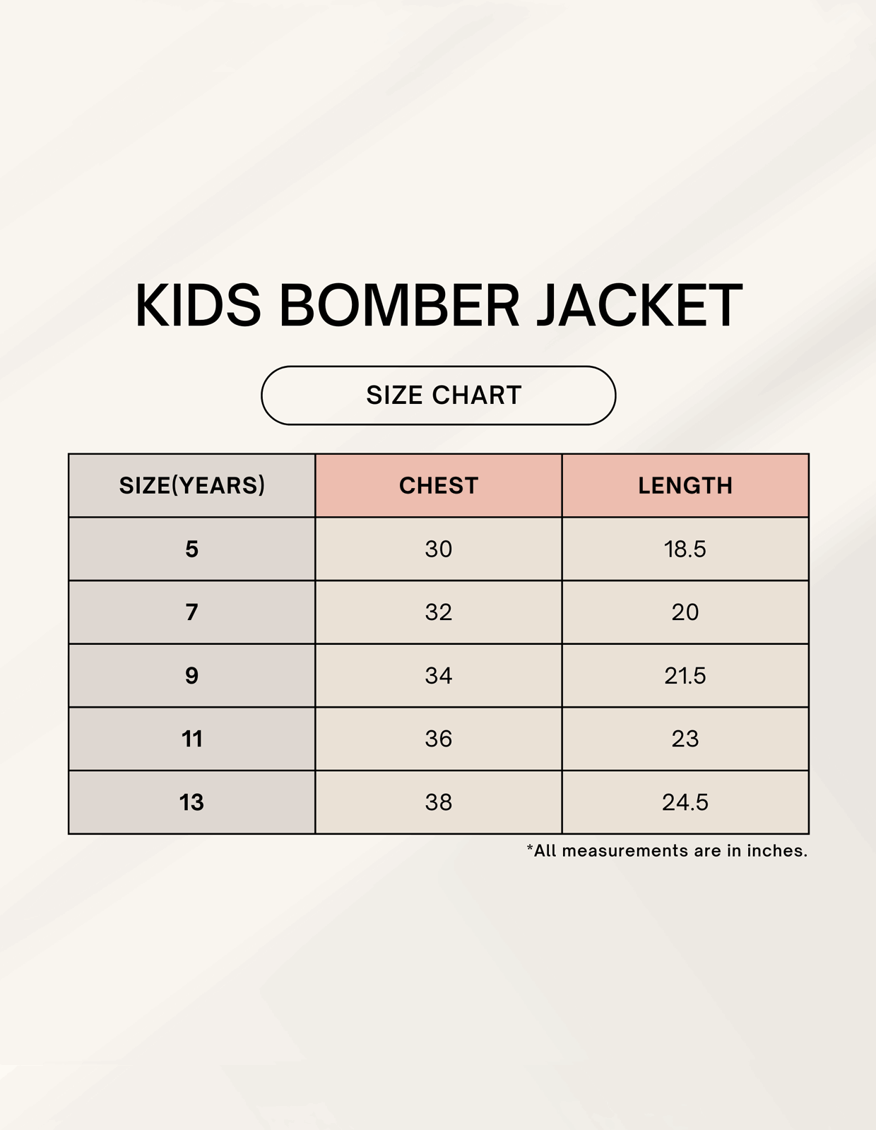 Color_Size Chart