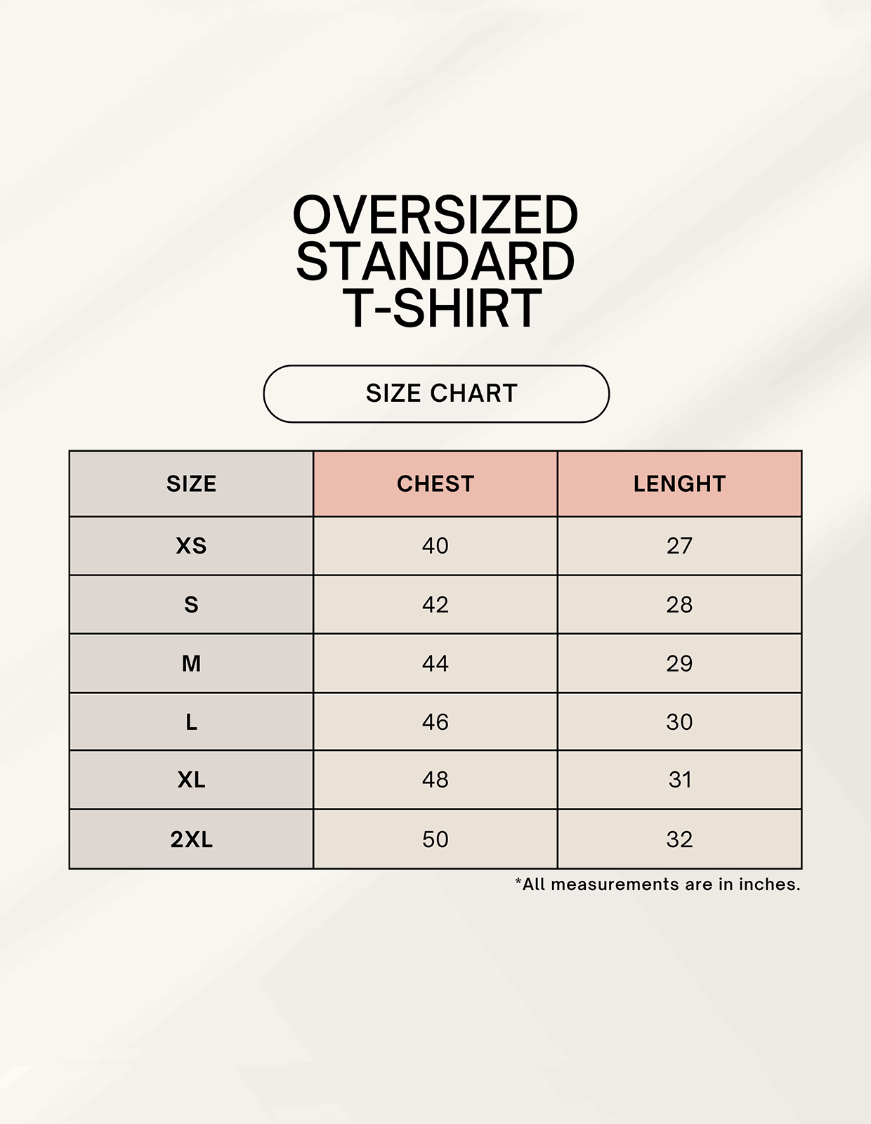 Color_Size Chart