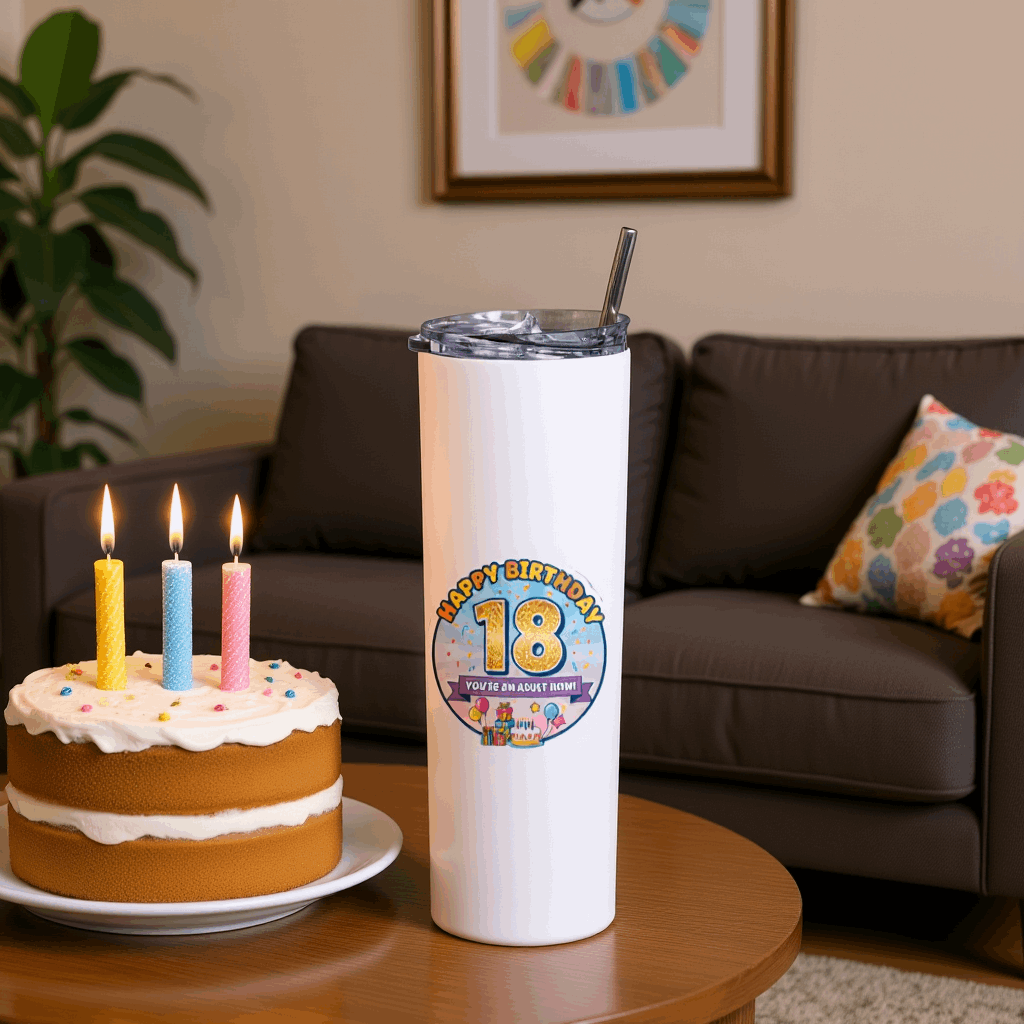 Happy 18th Birthday Tumbler Bottle