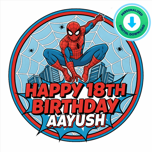 Personalized Happy 18th Birthday Image