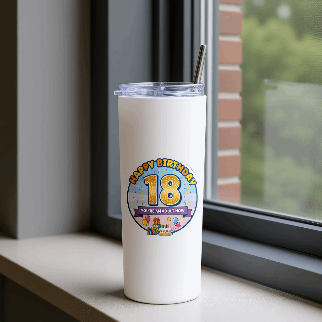 Happy 18th Birthday Tumbler Bottle