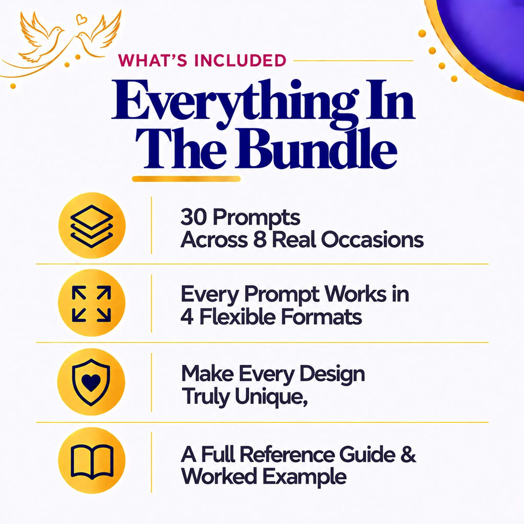 Christian Wedding Background Prompt Bundle | 30 Prompts, 8 Occasions | Instant Download PDF