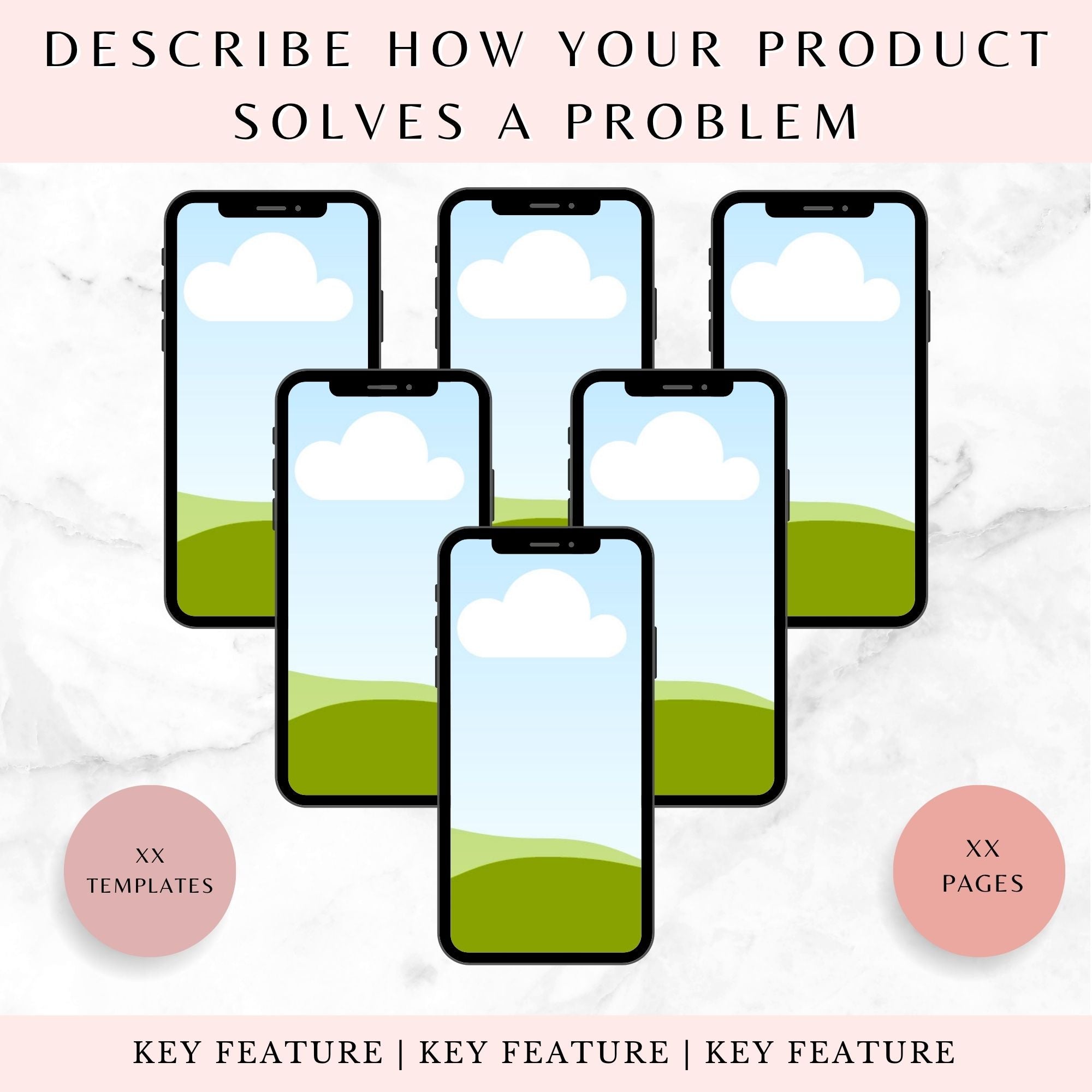 Digital Product Mockup Listing Templates — Instant Download — 133 Editable Canva Designs for Etsy Shopify Sellers
