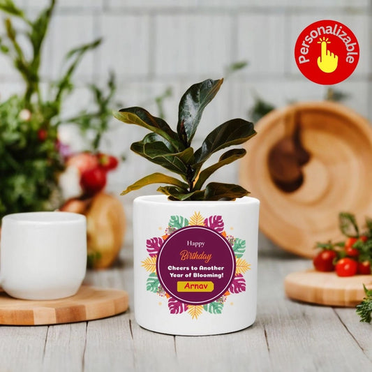 Personalized Birthday Custom Name Pot