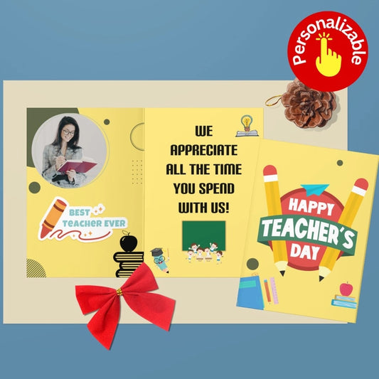 Custom Happy Teacher Day Card