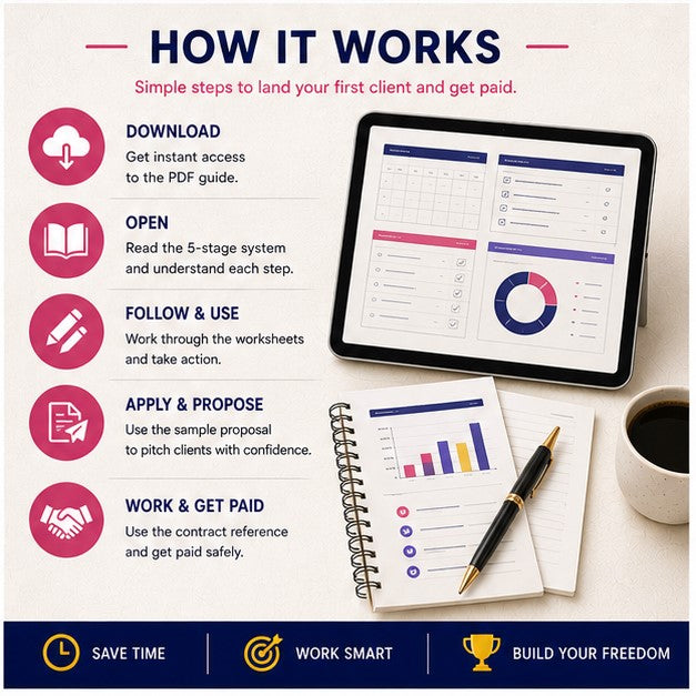 How to Start Freelancing With No Experience | 5-Stage System + Sample Proposal | Instant Download PDF