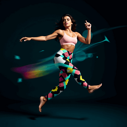 Abstract AOP Gym Leggings