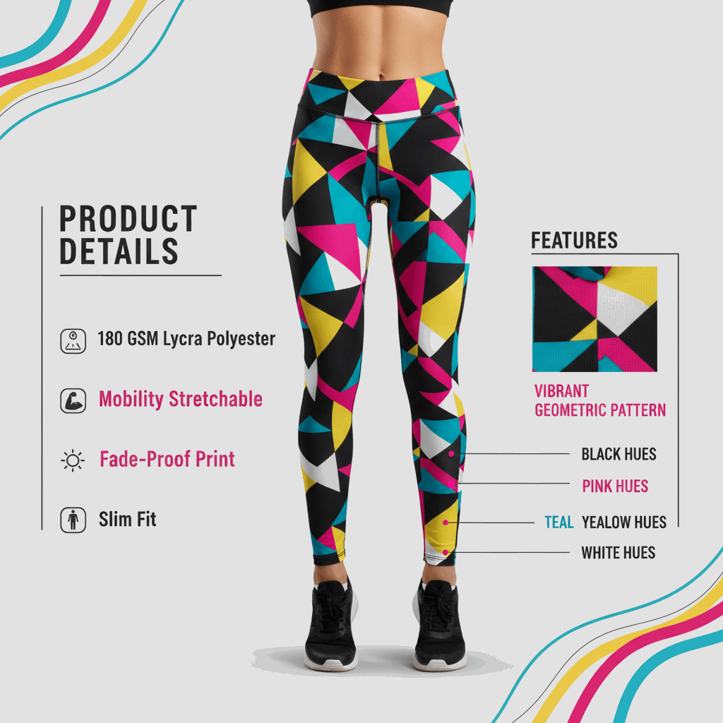 Abstract AOP Gym Leggings