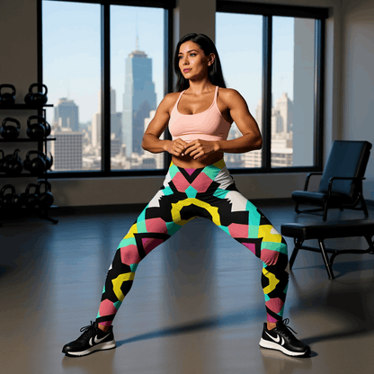 Abstract AOP Gym Leggings