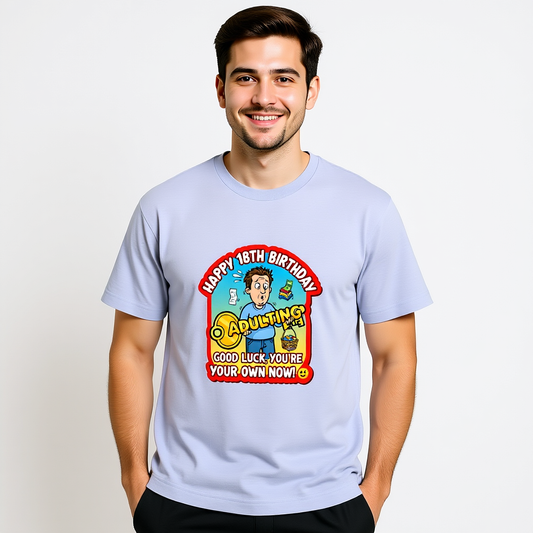 Unisex Oversized T Shirt Eighteenth Birthday Gift Trendy