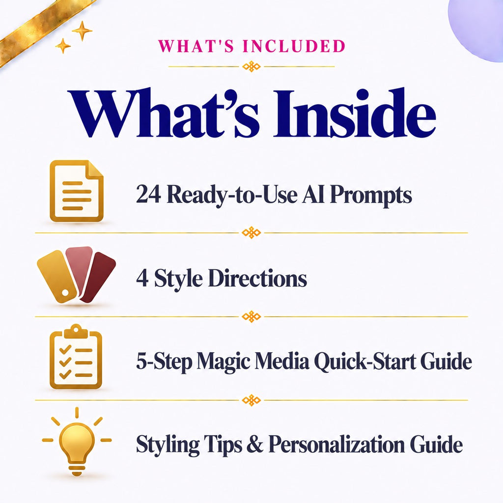 AI Prompts to Generate Your Wedding Invitation in Canva | 24 Magic Media Prompts | Instant Download PDF