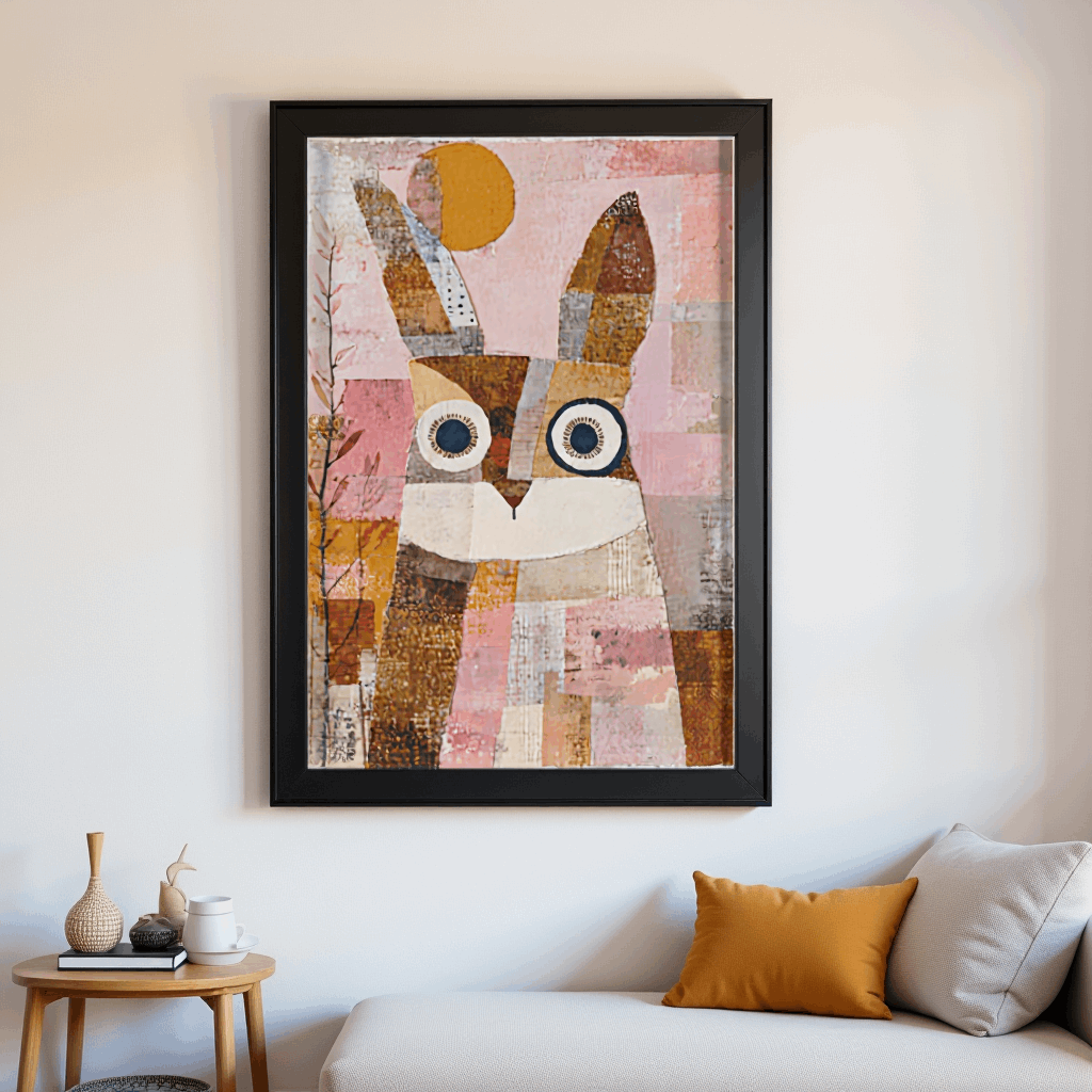 Boho Collage Framed Poster