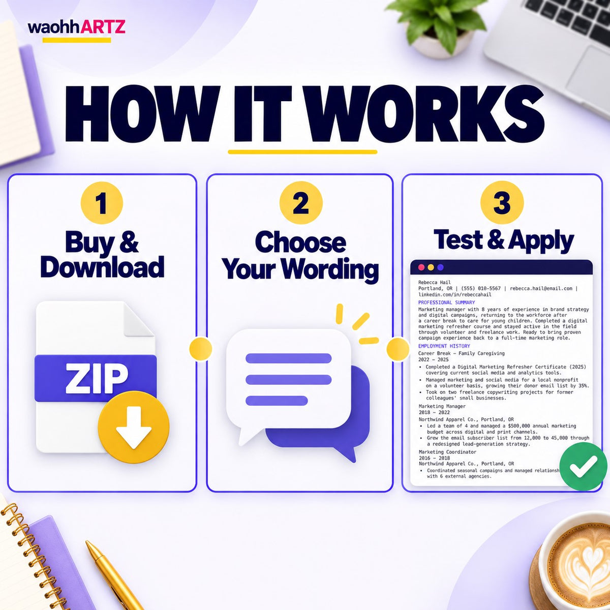 How to use the career break resume template download word and apply