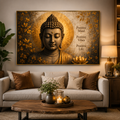 Buddha Positive Vibes Wall Art Print – Peaceful Living Room Digital Download