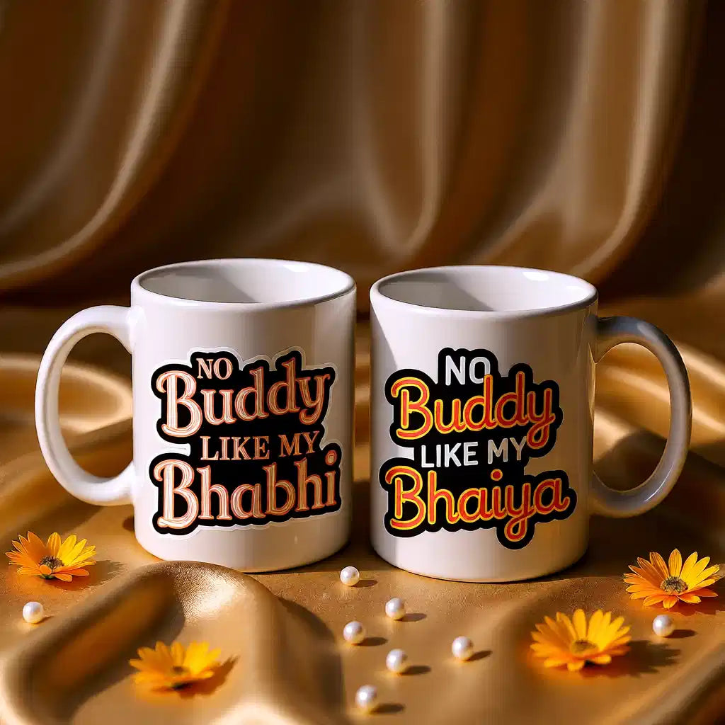 No Buddy Like Bhaiya & Bhabhi Mugs