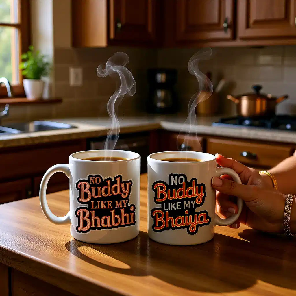 No Buddy Like Bhaiya & Bhabhi Mugs