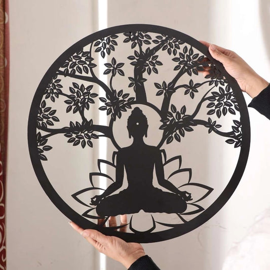 Buddha Tree of Life Metal Wall Art