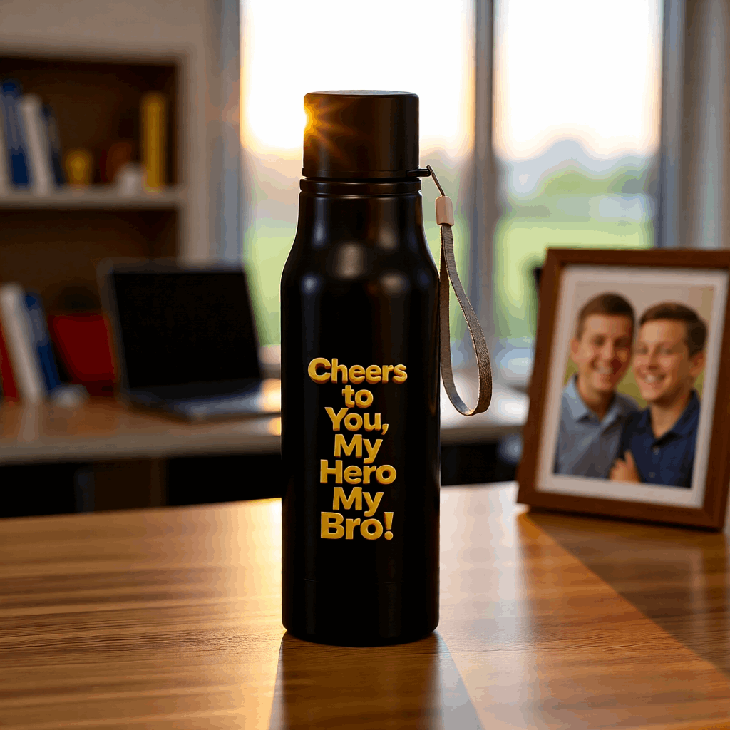 Cheers My Hero My Bro Bottle