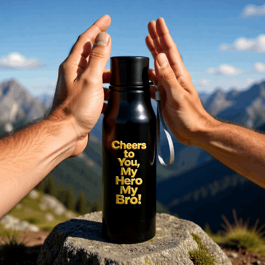 Cheers My Hero My Bro Bottle