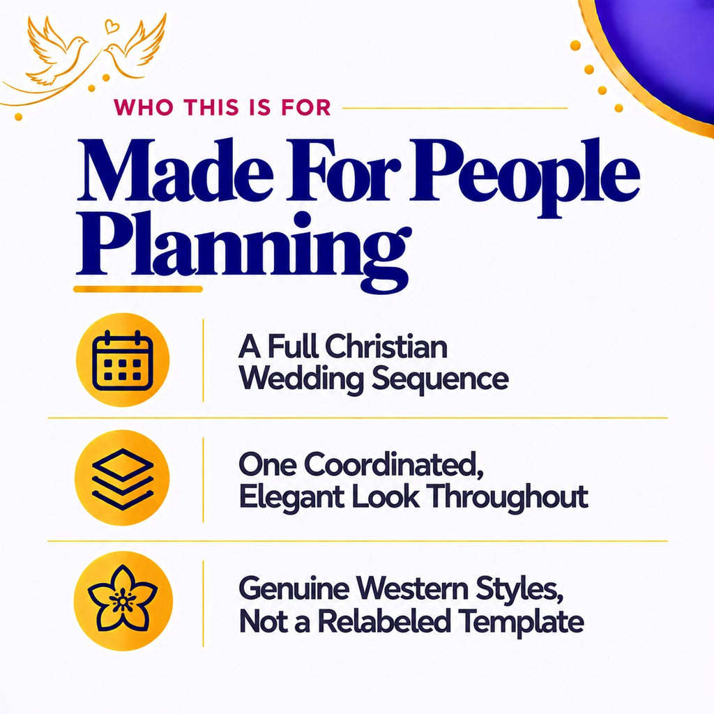 Christian Wedding Background Prompt Bundle | 30 Prompts, 8 Occasions | Instant Download PDF